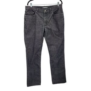 Kenneth Cole Reaction Mens Pants Corduroy Thin Two Toned Striped Black 34 x 32